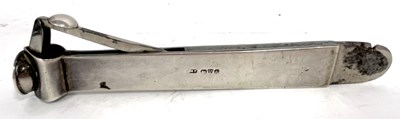 Lot 80 - A Edwardian silver cased long handle cigar...