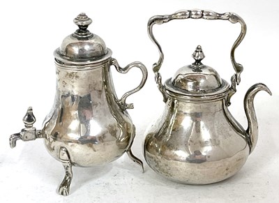 Lot 107 - A Dutch silver miniature tea kettle, Amsterdam...