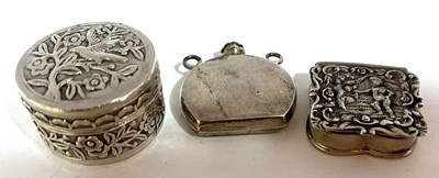 Lot 114 - Mixed Lot: Two modern white metal boxes and a...