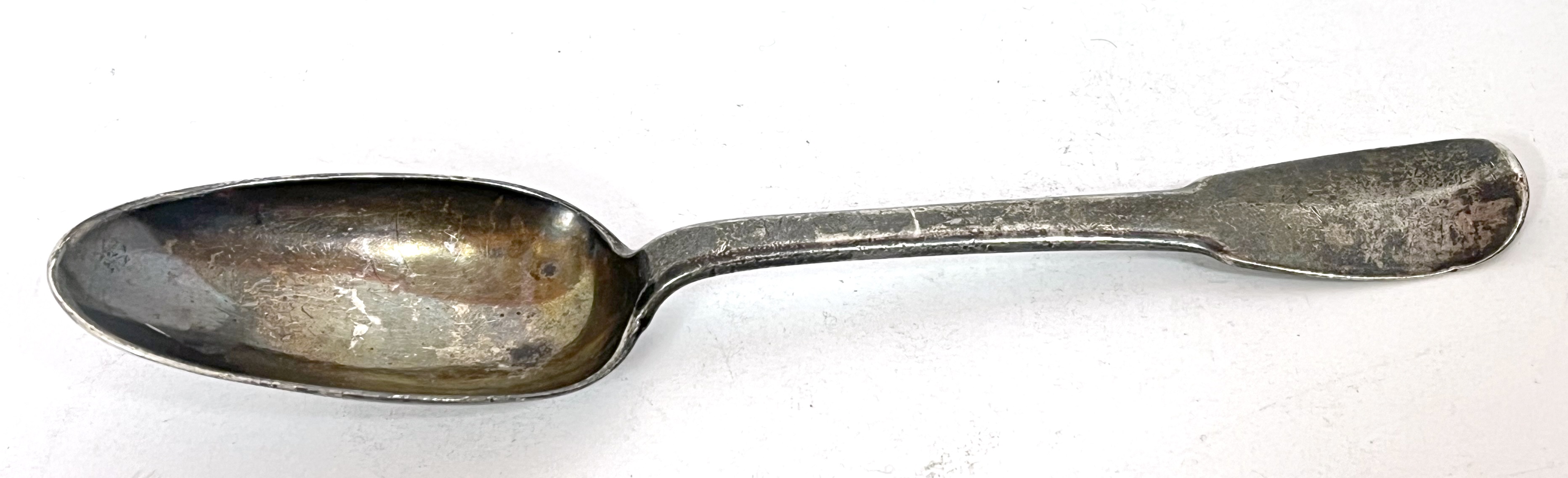 Lot 141 19th Century French silver tablespoon, the