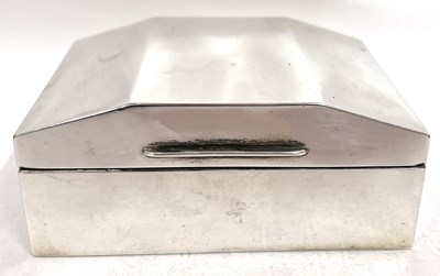 Lot 160 - An Art Deco cigarette box, plain polished form...