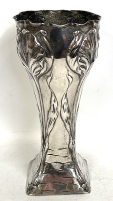 Lot 161 - An Art Nouveau German (800) tall vase, the...