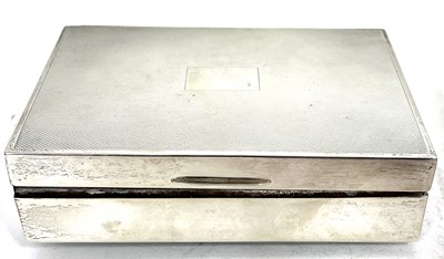 Lot 179 - A hallmarked silver cigarette box of...