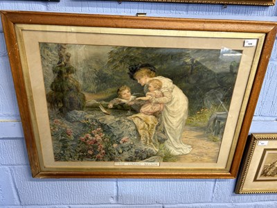 Lot 104 - The Coming of Nelson, print, 67cm wide, glazed...