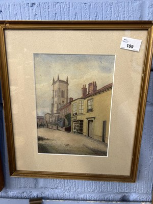 Lot 109 - View of Cromer 1870 by H Cole, watercolour on...