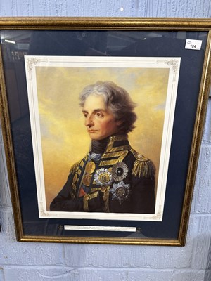 Lot 124 - Portrait of Nelson, reproduction print, 34cm...