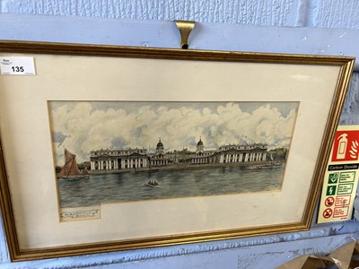 Lot 135 - The Royal Naval College,Greenwich by Llwyd...
