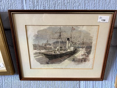 Lot 139 - New Graving Dock at Lowestoft, reproduction...