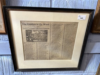Lot 145 - The Children in the Wood or The Norfolk...