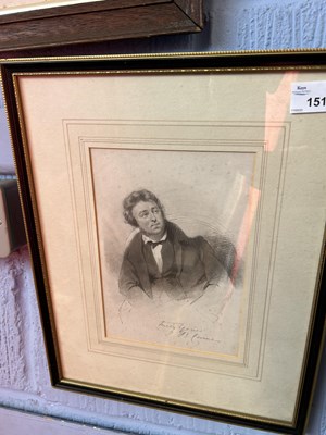 Lot 151 - Portrait of a Gentleman, signed Truly Yours, J...