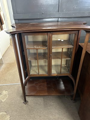 Lot 596 - A late 19th Century mahogany display cabinet...
