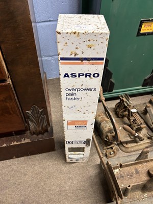Lot 611 - A vintage wall mounted dispenser for Aspro...