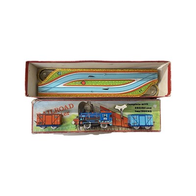 Lot 174 - A boxed clockwork tin plate Railroad Shunter...