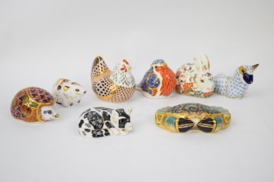 Lot 96 - Collection of eight Royal Crown Derby animals...
