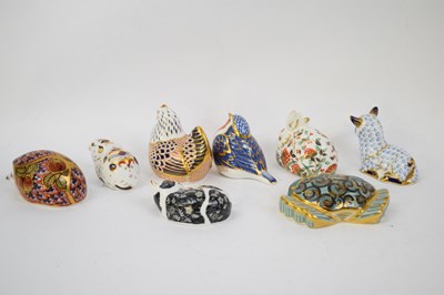 Lot 96 - Collection of eight Royal Crown Derby animals...