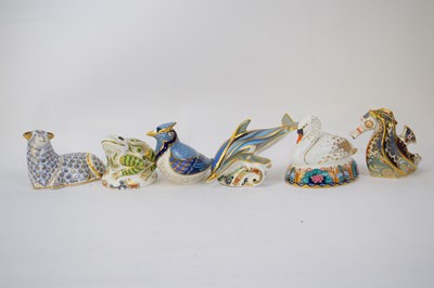 Lot 98 - Group of Royal Crown Derby paperweights...