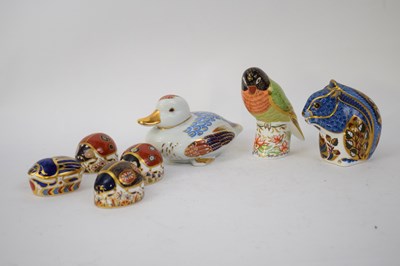 Lot 99 - Quantity of Royal Crown Derby paperweights,...