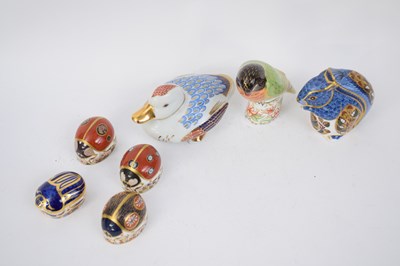 Lot 99 - Quantity of Royal Crown Derby paperweights,...