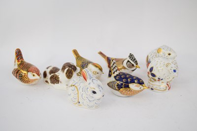 Lot 103 - Group of Royal Crown Derby paperweights...