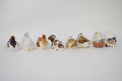 Lot 103 - Group of Royal Crown Derby paperweights...