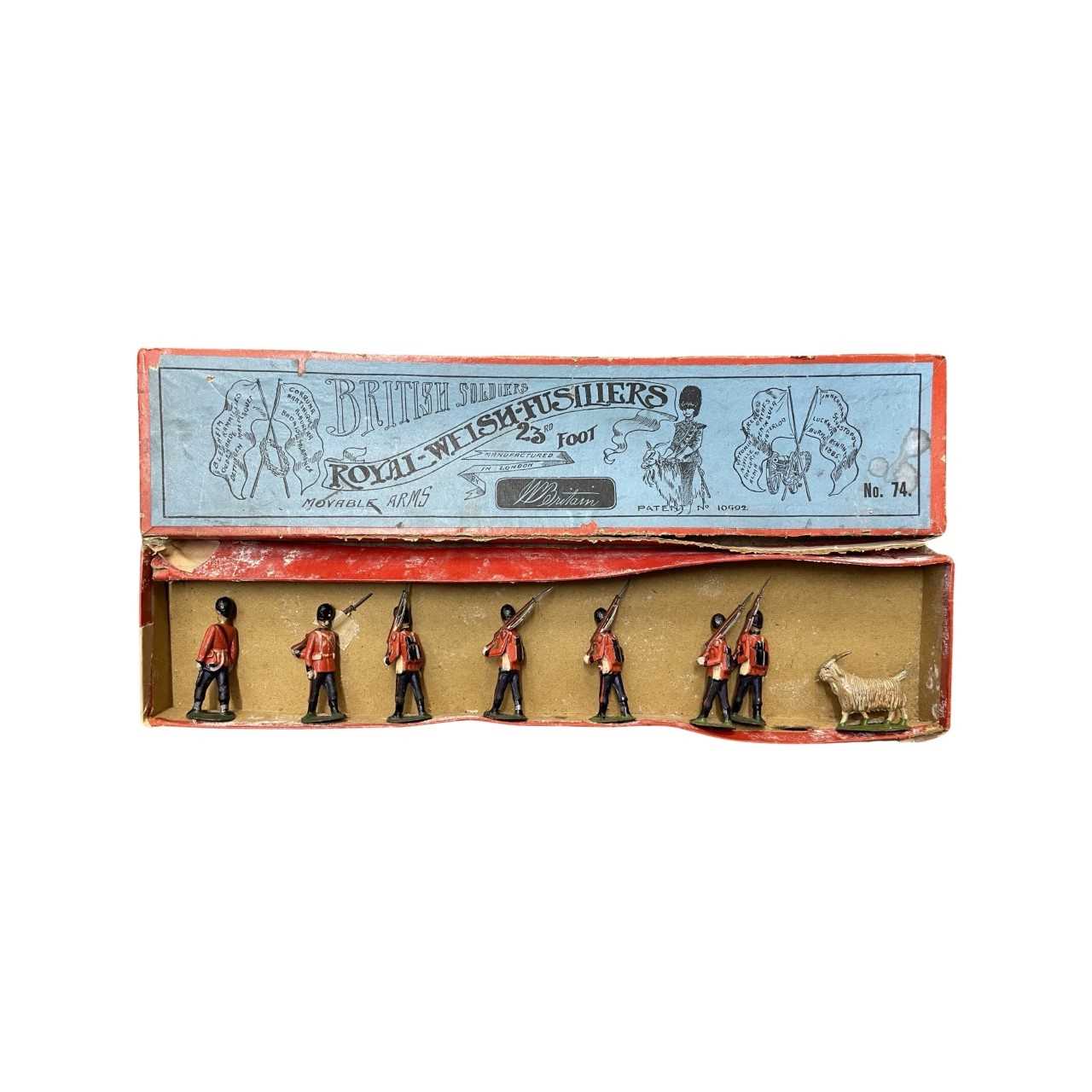 Lot 198 - A boxed set of Britains die-cast soldiers...