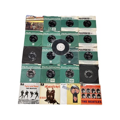 Lot 164 - A good quantity of Parlophone Beatles 7" vinyl...