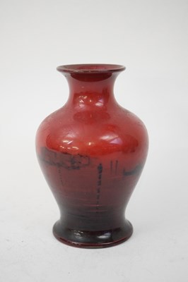 Lot 126 - Doulton flambe vase with a Venetian scene