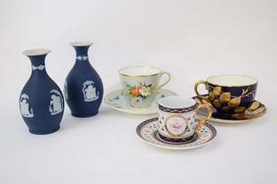Lot 131 - Group of china wares including a Minton cup...