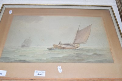 Lot 228 - Hannaford study of a shipping scene,...