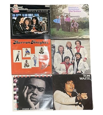 Lot 159 - A mixed lot of signed 12'' vinyl LPs, to...