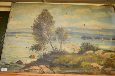 Lot 323 - EARLY 20TH CENTURY STUDY, ESTUARY SCENE WITH...