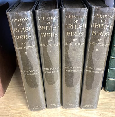 Lot 154 - History of British Birds by Henry Seebohm with...