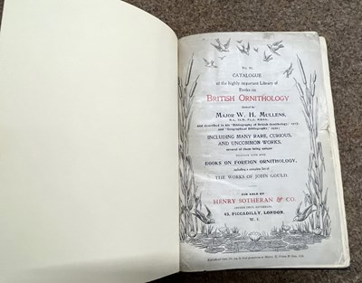 Lot 155 - British and Foreign Ornithology Catalogue,...