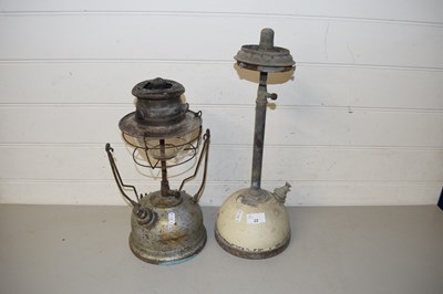 Lot 22 - Two vintage parafin lamps