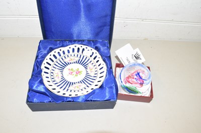 Lot 65 - Boxed Royal Crest Aero paperweight together...