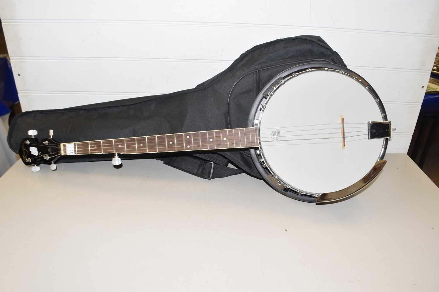 Lot 70 - Godman banjo with Remo Weather King skin...