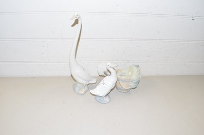 Lot 71 - One Nao model of a swan and another of a goose...