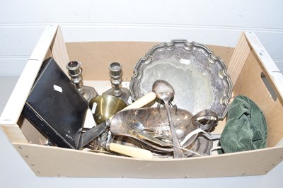 Lot 80 - Mixed Lot: Various silver plated cutlery, tray,...