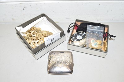 Lot 91 - Mixed Lot: Various assorted costume jewellery,...