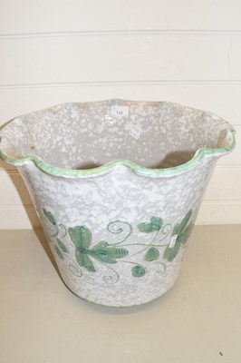 Lot 132 - Modern grey mottled glazed jardiniere