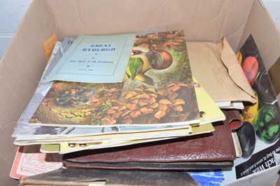 Lot 153 - One box of various books, ephemera, bird...