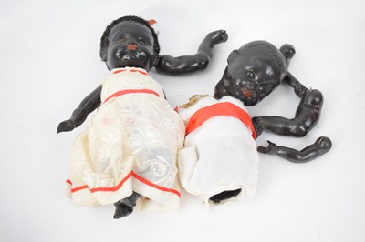 Lot 208 - Box containing two African dolls in original...