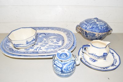 Lot 198 - Quantity of various blue and white china wares...