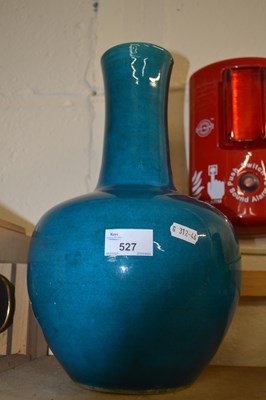 Lot 527 - Turquoise glazed pottery vase