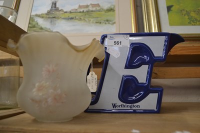 Lot 561 - A Wade Worthington jug together with a floral...