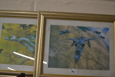 Lot 562 - Two modern aeroplane pictures, glazed with...