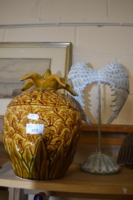 Lot 573 - Pineapple tureen together with a pair of...