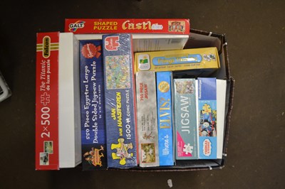 Lot 603 - Box of assorted jigsaw puzzles