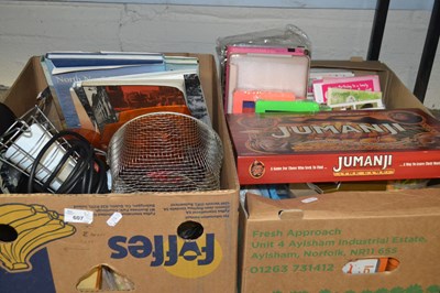 Lot 607 - Mixed Lot: Two boxes of assorted items to...