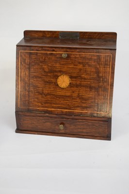 Lot 230 - Early 20th century oak and inlaid smokers...